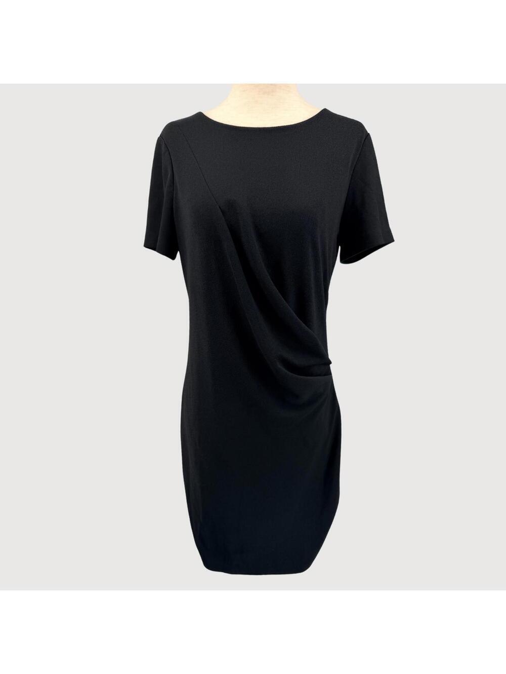 Banana Republic Black Sheath Dress Draped XS